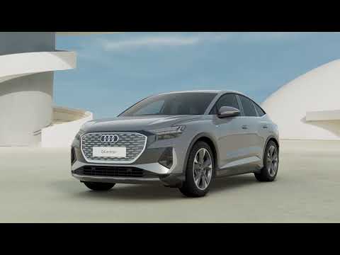 Brand New Audi Q4 Sportback 40 S Line in Pebble Grey at Stafford Audi