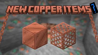 New Minecraft Copper Items (Snapshot 25w32a)