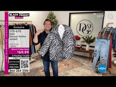 DG2 by Diane Gilman Woven Puffer Jacket