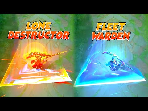 Yi Sun-shin Fleet Warden VS Lone Destructor MLBB Skin Comparison