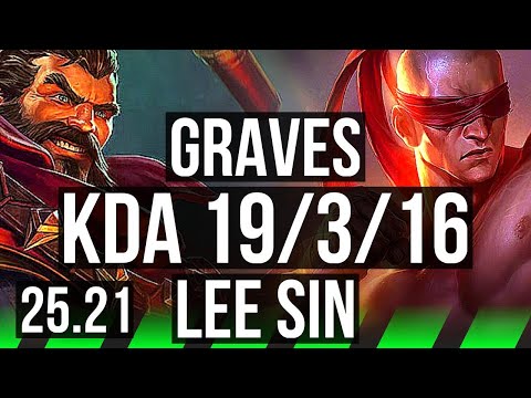 GRAVES vs LEE SIN (JGL) | Legendary | KR Grandmaster | 25.21