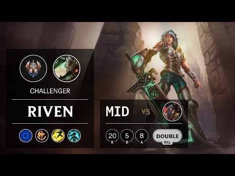 Riven Mid vs Twisted Fate - EUW Challenger Patch 9.22