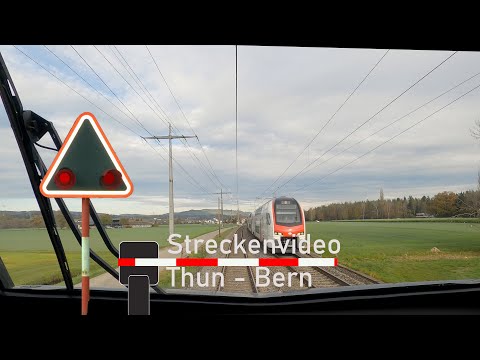 cab ride / Führerstandsmitfahrt S1 Thun  - Bern