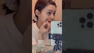 冬のナチュ盛れピンクメイク💗 コスメの詳細は概要欄に💄 ※マスカラ忘れた。。 #メイク #コスメ #田﨑さくら  #shorts