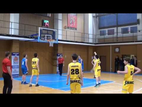 BK Snakes Ostrava U15 (23.3.2017) BK Snakes Ostrava - USK Praha 55:48