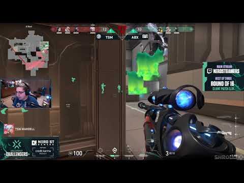 Shroud's reaction to TSM losing easy round against ABX during VCT Event