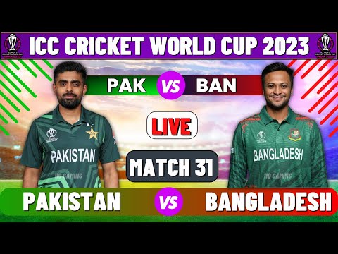 Live Cricket Match Today | PAK Vs BAN,ICC World Cup 2023  Pakistan Vs Bangladesh Live