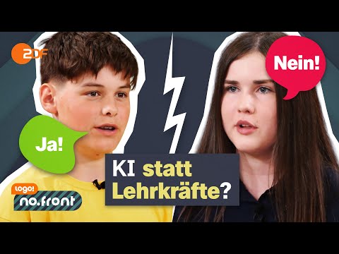 Sollte Künstliche Intelligenz Lehrkräfte ersetzen? | logo! no.front | Schüler-Debatte