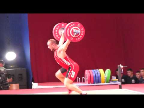WWC 2013 Wroclaw Men 105 kg Ruslan Nurudinov 190 kg snatch