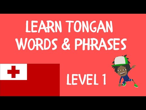 Learn Tongan – Basic Words & Phrases (Tongan Language)