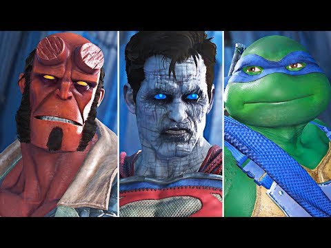 INJUSTICE 2 Super Ataques Especiales | Todos Los Personajes DLC Incluidos Hellboy, Tortugas Ninja