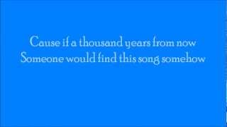 Ulrik Munther - Thousand Years Lyrics On Screen