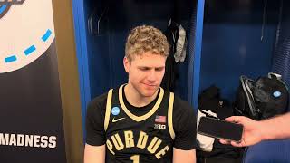 Purdue forward Caleb Furst talks final game, loss to Houston in NCAA Tournament