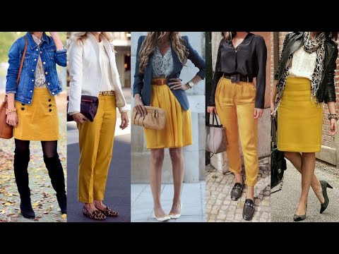 LOOKS de OTOÑO INVIERNO en TONOS MOSTAZA un COLOR BONITO Y ALEGRE para ATUENDOS de otoño e invierno