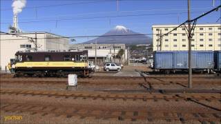 preview picture of video 'Mount Fuji and Locomotive 富士山とED403 機関車乗車体験・岳南鉄道 機関車祭り'