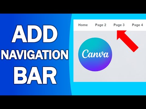 Canva Website Navigation Bar - How to Create - EASY!