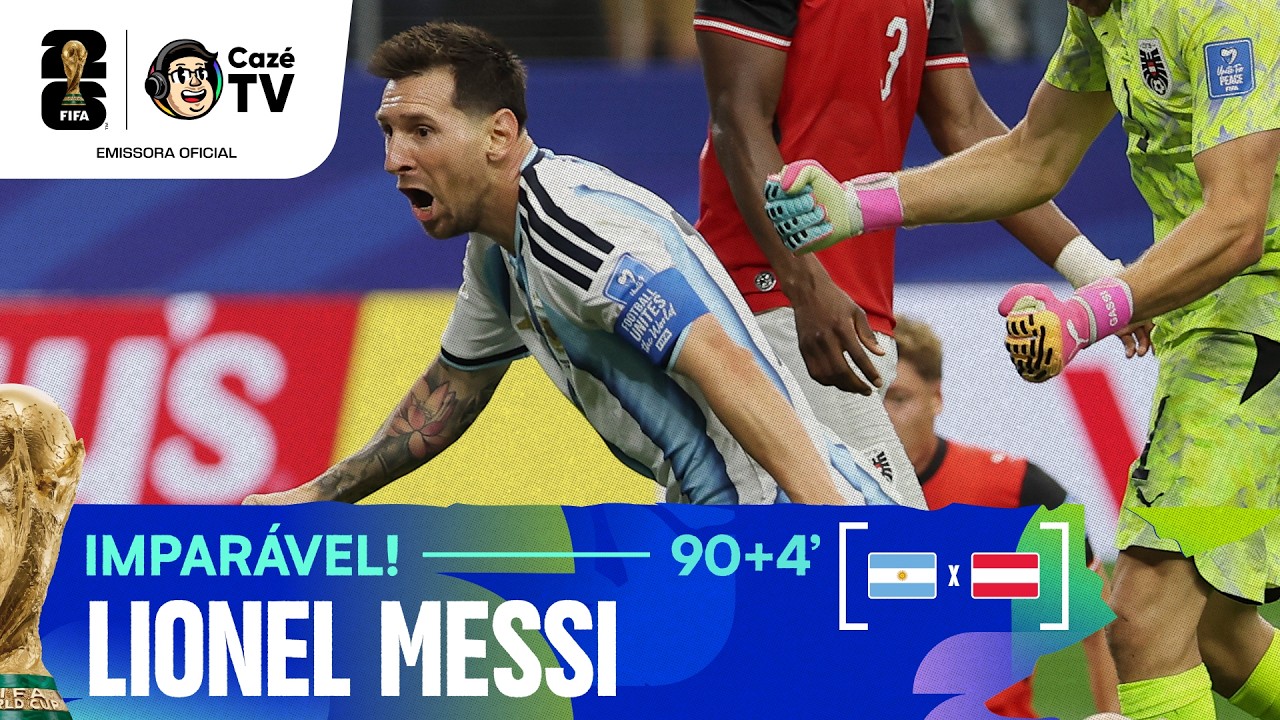 ELE É INACREDITÁVEL! LIONEL MESSI MARCA SEU QUINTO GOL EM DOIS JOGOS NA COPA DO MUNDO 2026