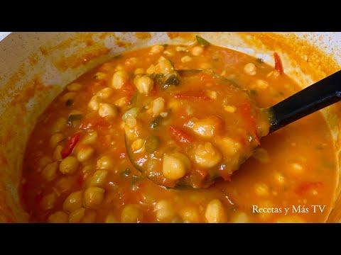 Como hacer Garbanzos Guisados, una Receta Riquisíma y Fácil