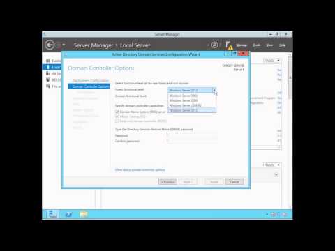 Active Directory (ADDS) Installation & Configuration - Windows Server 2012
