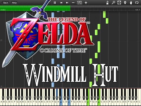 Zelda Ocarina Of Time - Windmill Hut (Synthesia)