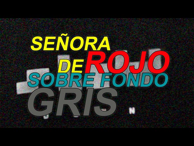 Vídeo relacionado con Señora de rojo sobre fondo gris: 1 (Contemporánea)