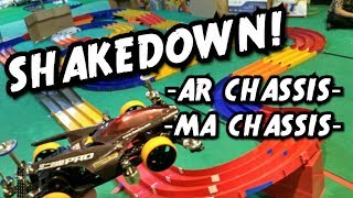 Shakedown! AR &amp; MA chassis【ミニ四駆】Tamiya Mini 4WD #24