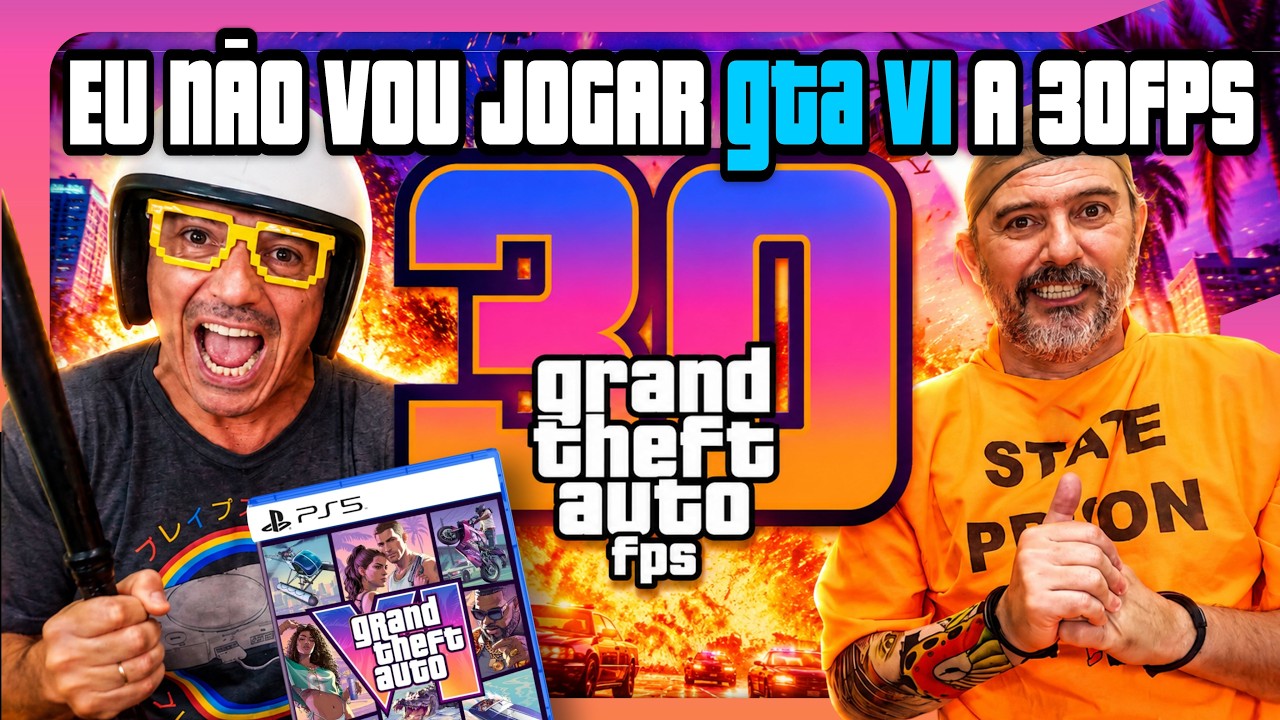 "NÃO VOU JOGAR GTA 6 A 30 FPS", Rodrigo se REVOLTA com a ROCKSTAR #gta6