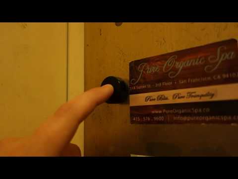 EPIC RELAYS!! 1950's Otis Black Button Traction Elevator at 524 Sutter St., San Francisco, CA