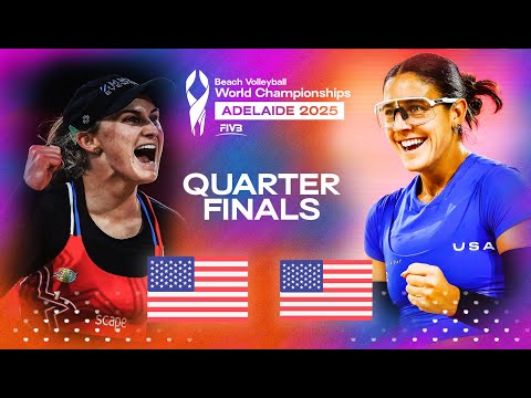 Nuss/Brasher vs. Donlin/Denaburg - Beach World Championships 2025 | Highlights | Quarter Finals