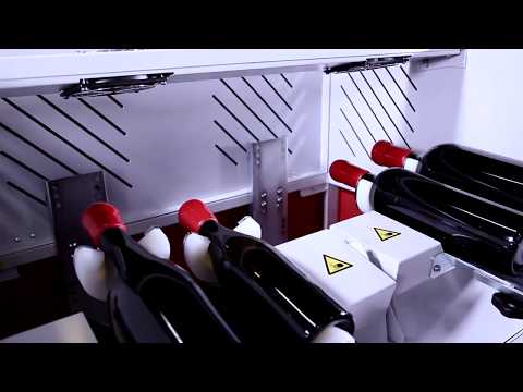 Automatic bottle waxing by Sincera Sistemi for wine, beer, liquor, spirits