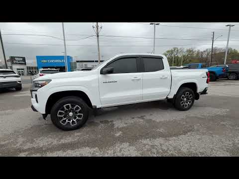 2024 Chevrolet Colorado Crew Cab Short Box 4-Wheel Drive LT in White for sale at Ontario Motor Sales in Oshawa, ON