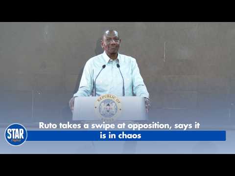 Ruto takes a swipe at opposition, says it is in chaos