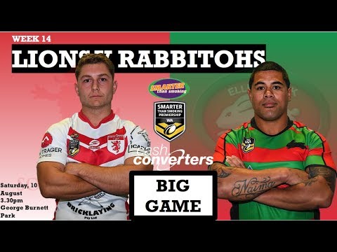 Smarter Than Smoking Premiership 2019 Round 14 - South Perth v Ellenbrook