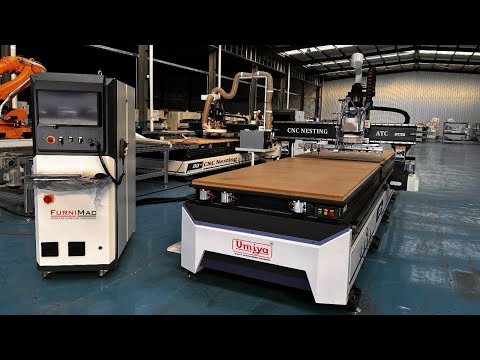 Double Plateform Nesting CNC Router With ATC (Automatic Tool Changer)