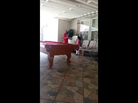 Kamalika playing pool