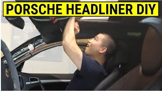 How To Remove & Fix Saggy Headliner on Porsche Cayenne & VW Touareg  (DIY Tutorial)