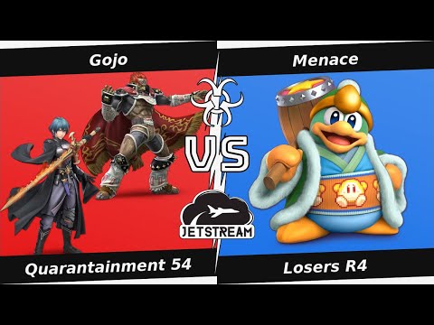 Quarantainment 54 Losers R4 - Gojo (Ganon, Byleth) Vs. Menace (King DDD) Smash Ultimate - SSBU