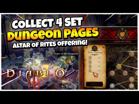 Diablo 3 How to Complete Set Dungeon Pages for Altar of Rites Season 28!