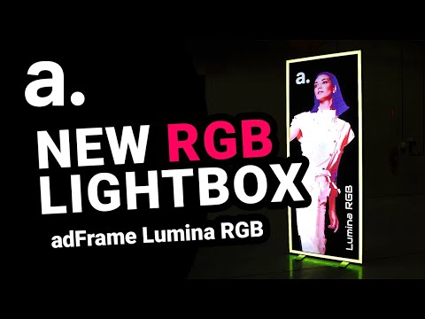 NEW. adFrame Lumina RGB - The Future of Lightboxes is Here.
