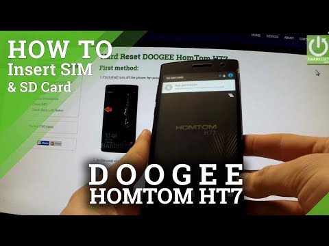 DOOGEE HomTom HT7 - Insert SIM card and Micro SD card in HomTom