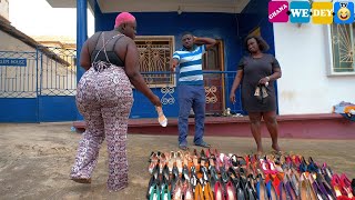 SEE WHY NANA YEBOAH&#39;S SHOE SHOP IS COLLAPSING😂(3TO) OVER MONEY😂😂