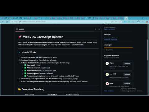 Android Webview Javascript Injector