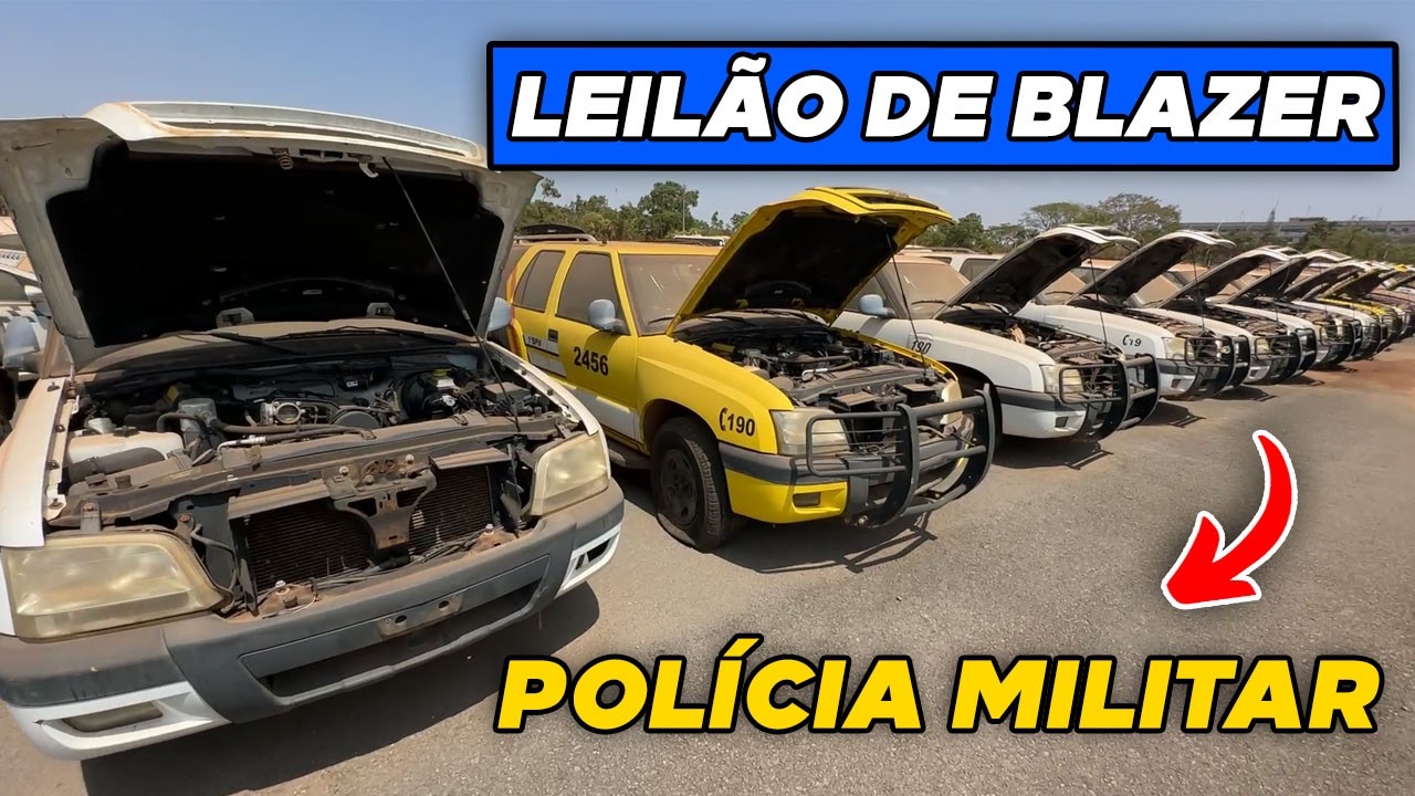 LEILÃO DE BLAZER E SW4 DA POLÍCIA MILITAR PRA COMPRAR BARATO