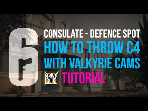 Rainbow Six Siege - Consulate - Garage Defence - Valkyrie - How to throw c4 with valkyrie cams