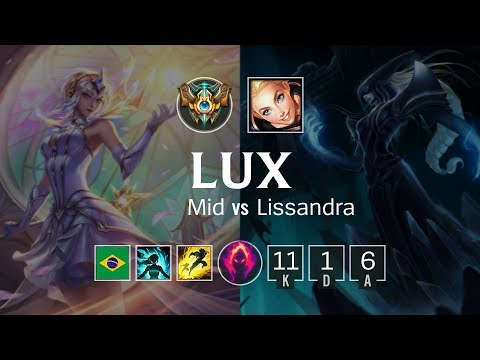 Lux Mid vs Lissandra - BR Challenger Patch 8.23