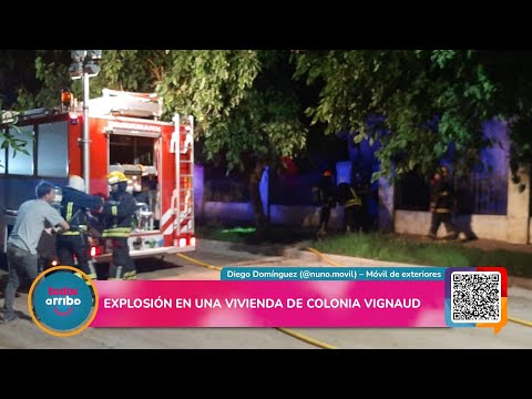 Explosión en una vivienda de Colonia Vignaud