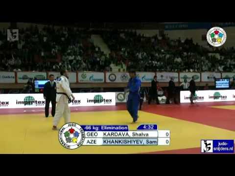 Judo 2012 Grand Prix Baku: Kardava (GEO) - Khankishiev (AZE) [-66kg]