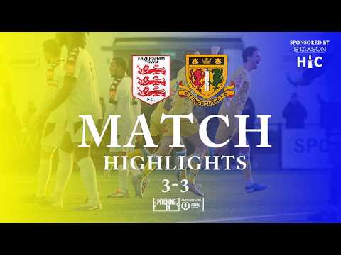 Highlights - Faversham Town 3 Sittingbourne 3 - Isthmian League South East