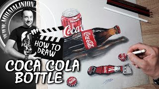 Drawing Coca Cola bottle - Product Design - Realistic 3D Art