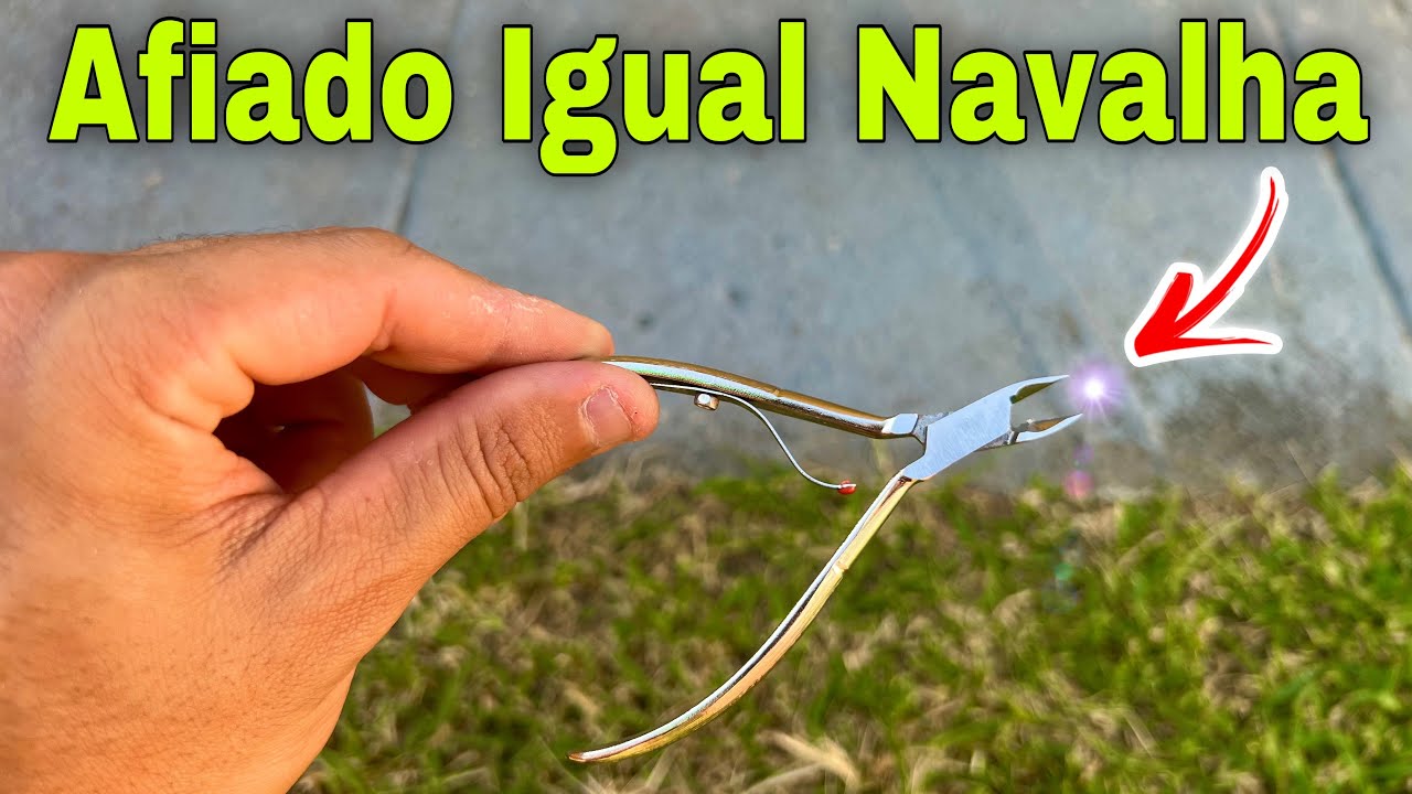 🔥Como Amolar ALICATE de UNHA em Casa sem Precisar Gastar 1 REAL